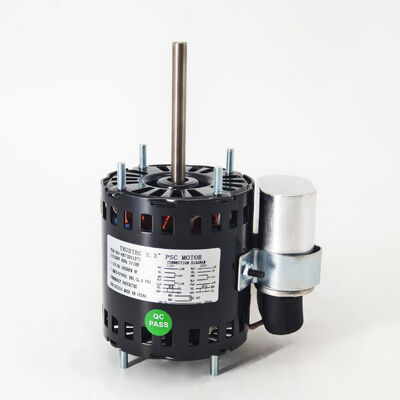 3.3" PSC Motor - 1/12HP 1/15HP 1/20HP Dual Voltage 115V/230V 1550RPM  7.5uF/370V CCW/CW Rotation  - Fasco D1127 Century 9721 Replacement Motor